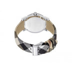 Burberry The City Smoke Check Strap Grey Dial Silver Steel & Fabric Women's Watch Watch BU9118
