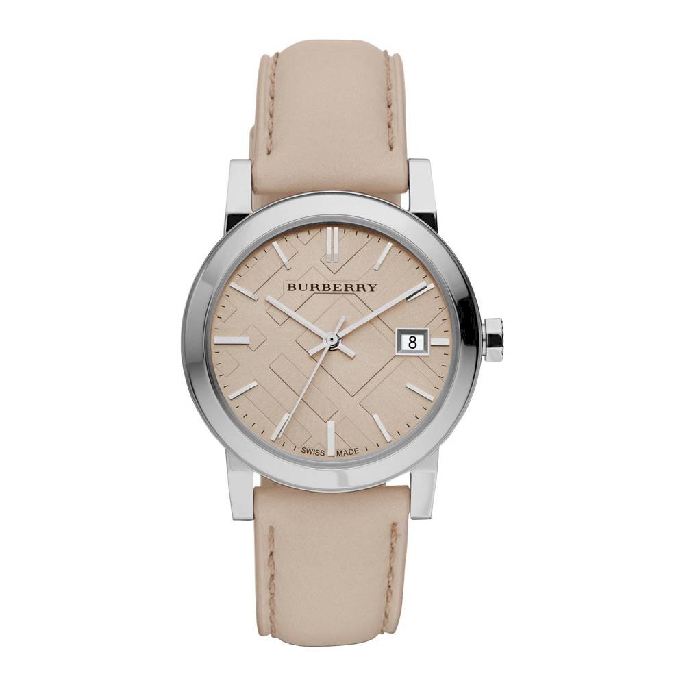 Burberry The City Tan Leather Strap Women's Watch BU9107 Hoofdafbeelding
