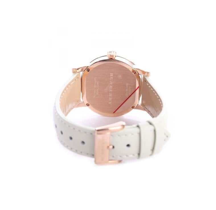 Burberry The City dameshorloge van wit leer BU9130 Secundaire afbeelding
