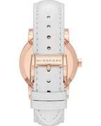 Burberry The City White Leather Women's Watch BU9130