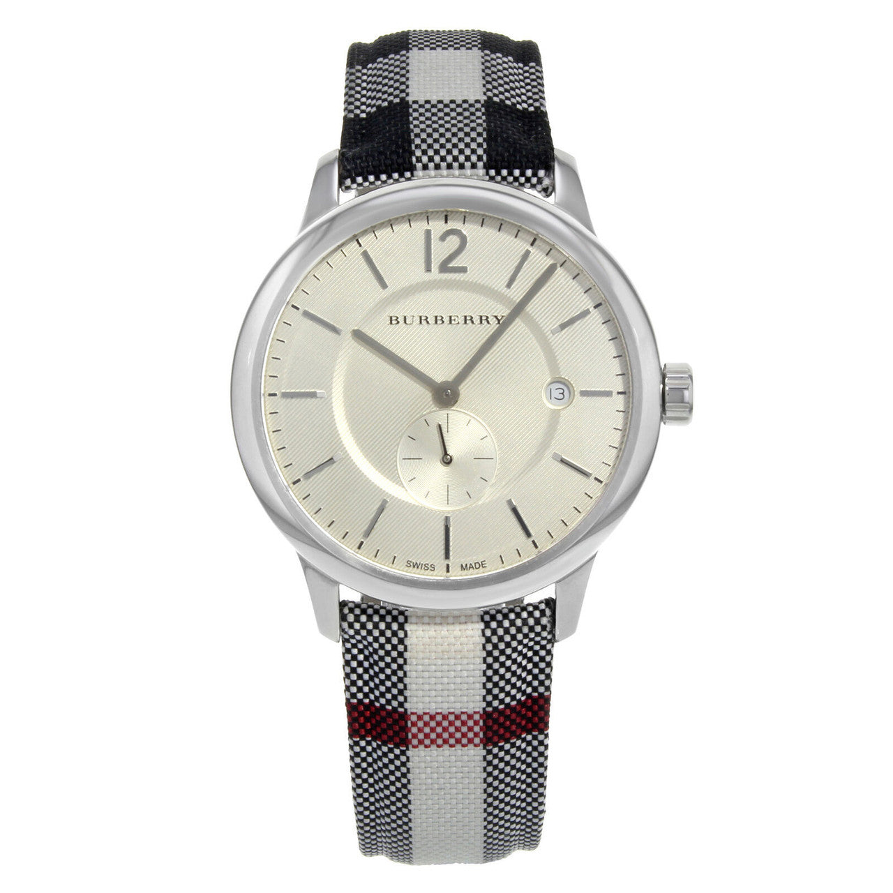 Burberry The Classic Horseferry zilveren herenhorloge BU10002 Hoofdafbeelding