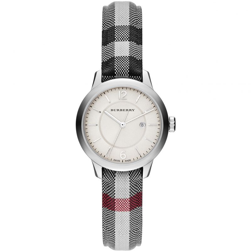 Burberry The Classic Horseferry zilveren dameshorloge BU10103 Hoofdafbeelding