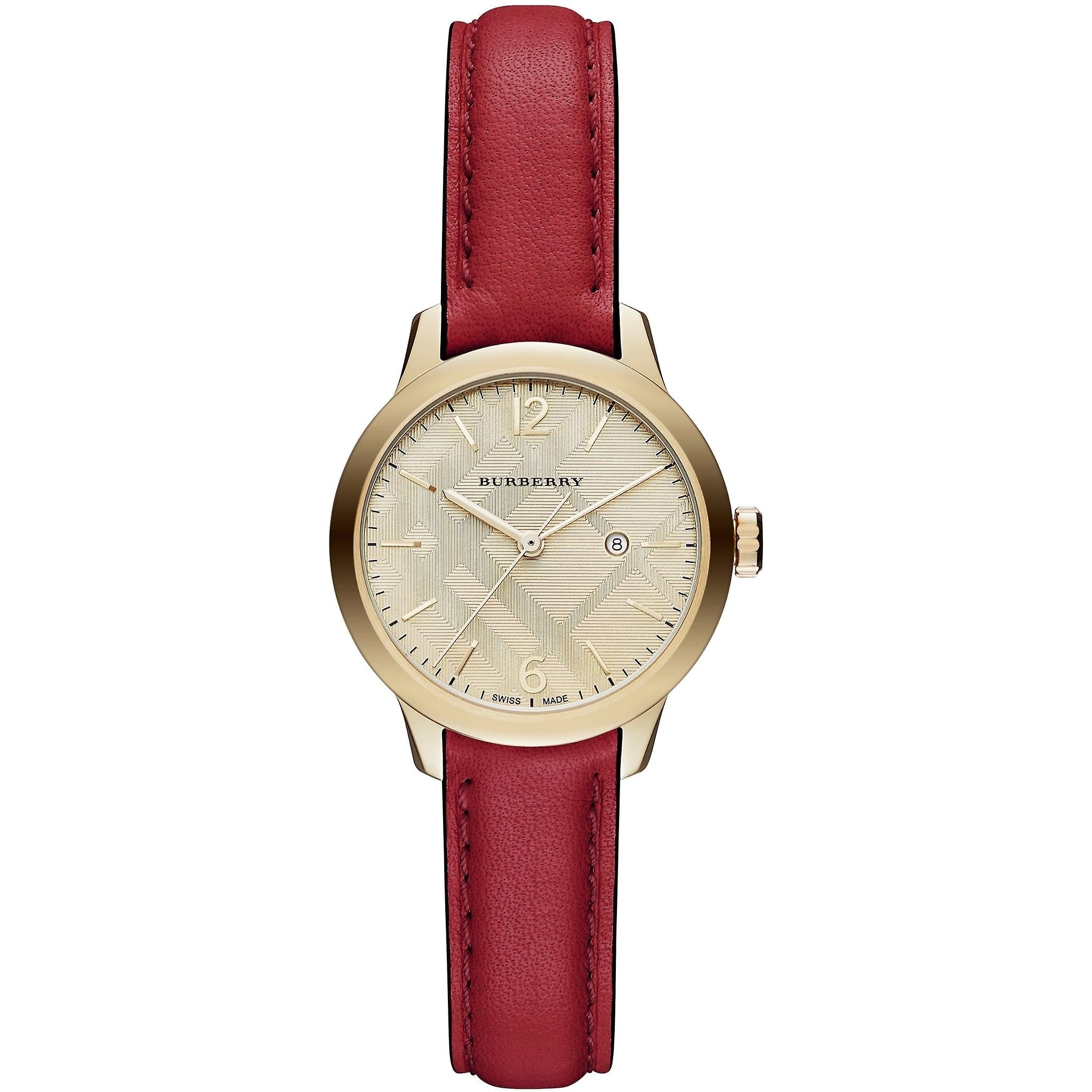 Burberry The Classic Leather Strap Women's Watch BU10102 Hoofdafbeelding