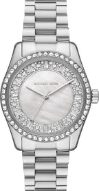 Michael Kors Lexington Pavé Silver-Tone Women's Watch - MK7445