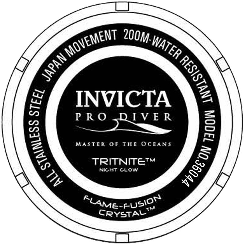 Invicta Pro Diver Quartz Green Dial Sprite Bezel Men's Watch 36044