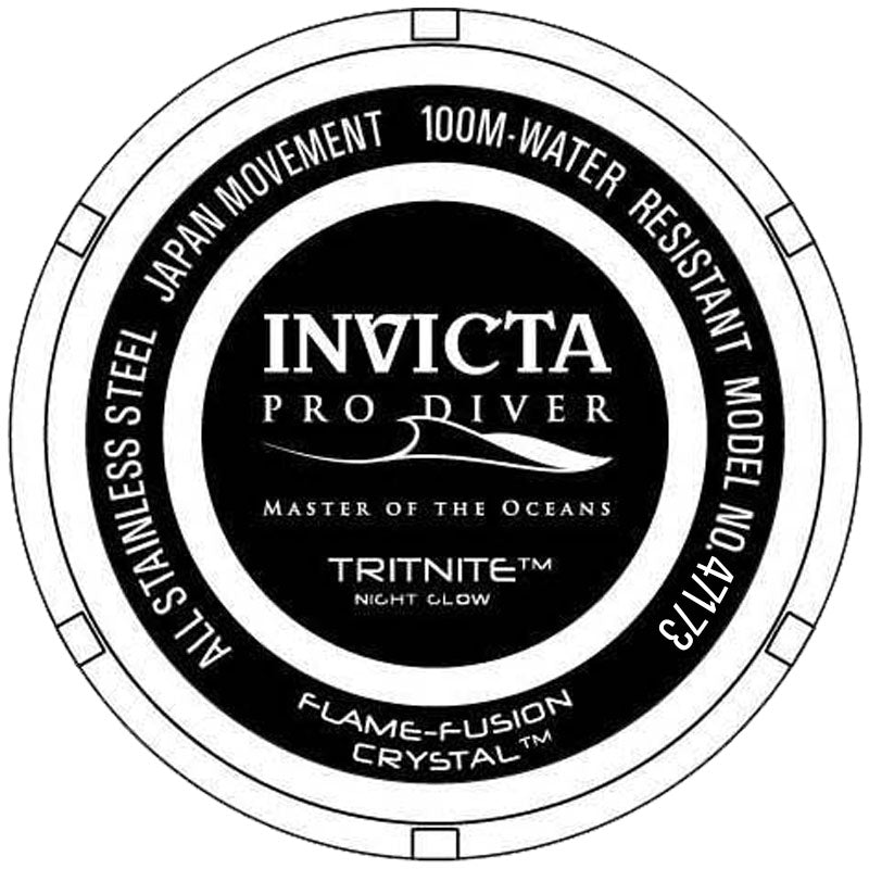 Invicta Pro Diver Quartz Blue Dial Batman Bezel Men's Watch 47173