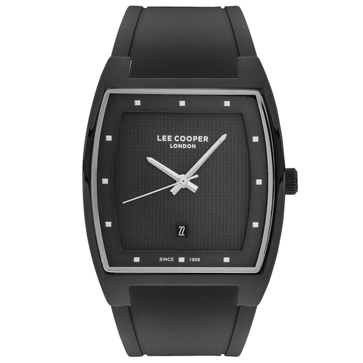 Lee Cooper Classic Rectangular Date Window Black Watch - LC07061.651 Main image