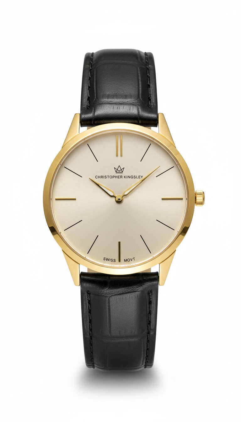 Christopher Kingsley Gold Men's Swiss Watch - 00000 Hoofdafbeelding