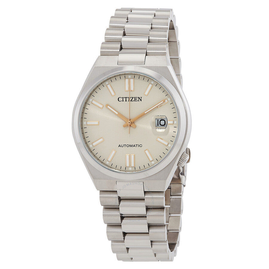 Citizen Tsuyosa Automatic 40mm Beige Dial Stainless Steel Men’s Watch – NJ0151-88W Main image