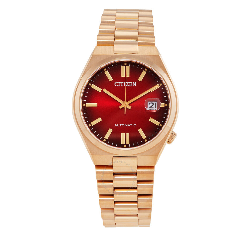 Citizen Tsuyosa Automatic 40mm Red Dial Stainless Steel Men’s Watch – NJ0153-82X