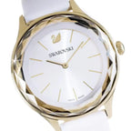 Swarovski Octea Nova Quartz White Dial White Leather Strap Women's Watch 5295337