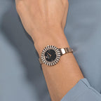 Swarovski Crystal Rose Sparkling Micro-Pave Black Dial Rose Gold Tone Women's Watch 5484050