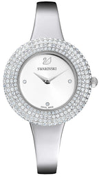 Swarovski Crystal Sparkling Micro-Pave Silver Dial Silver Steel Women's Watch 5483853
