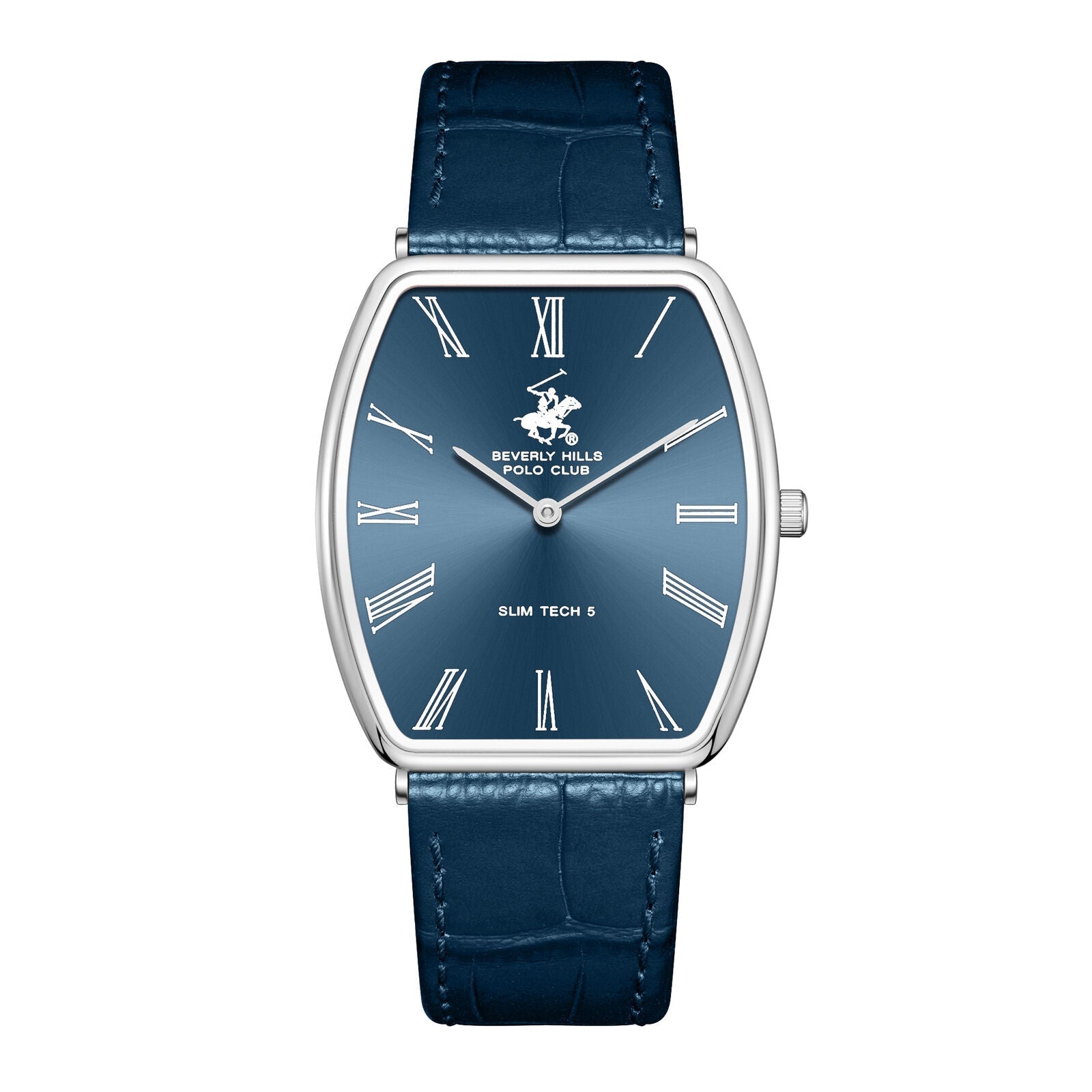 Beverly Hills Polo Club Slim Tech 5 Blue Leather Blue Dial Watch BP3863X.399 Hoofdafbeelding