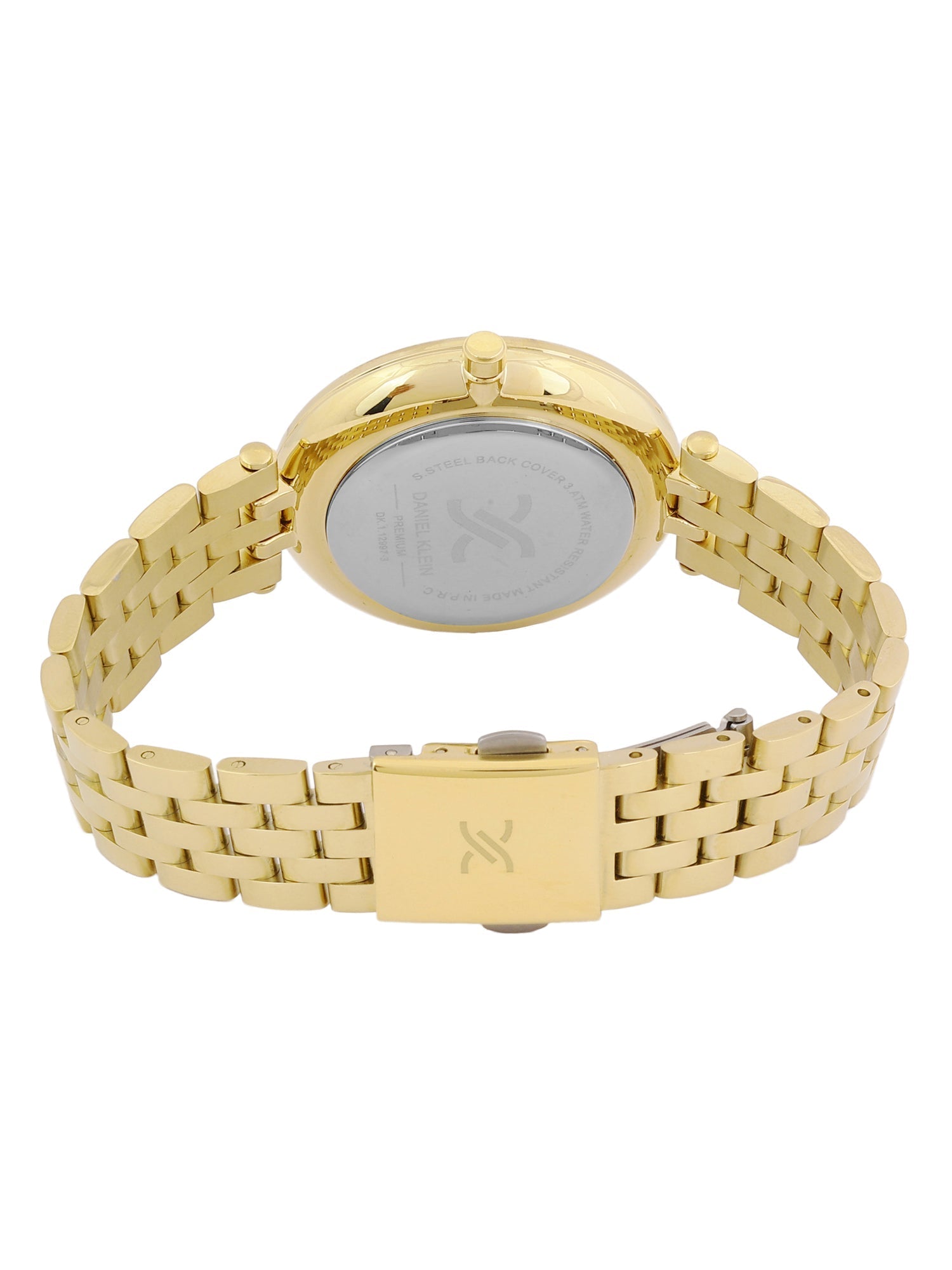 Daniel Klein Classic Silver Dial Gold Watch - DK.1.12997-3