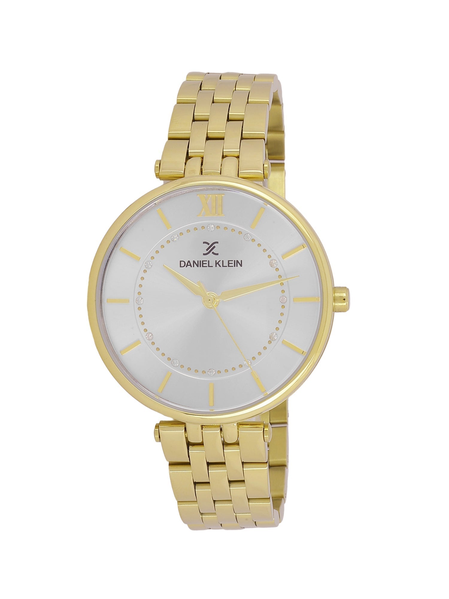 Daniel Klein Classic Silver Dial Gold Watch - DK.1.12997-3 Main image