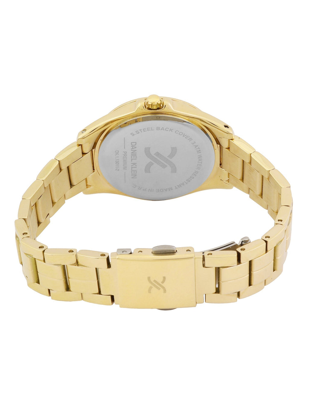 Daniel Klein Elite Silver Dial Gold Watch - DK.1.13011-3