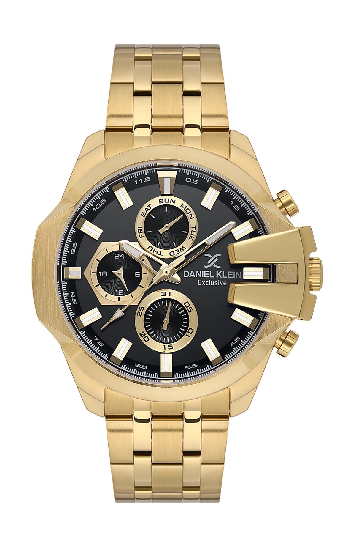 Daniel Klein Exclusive Multifunction Black Dial Gold Watch - DK.1.13848-5 Secundaire afbeelding