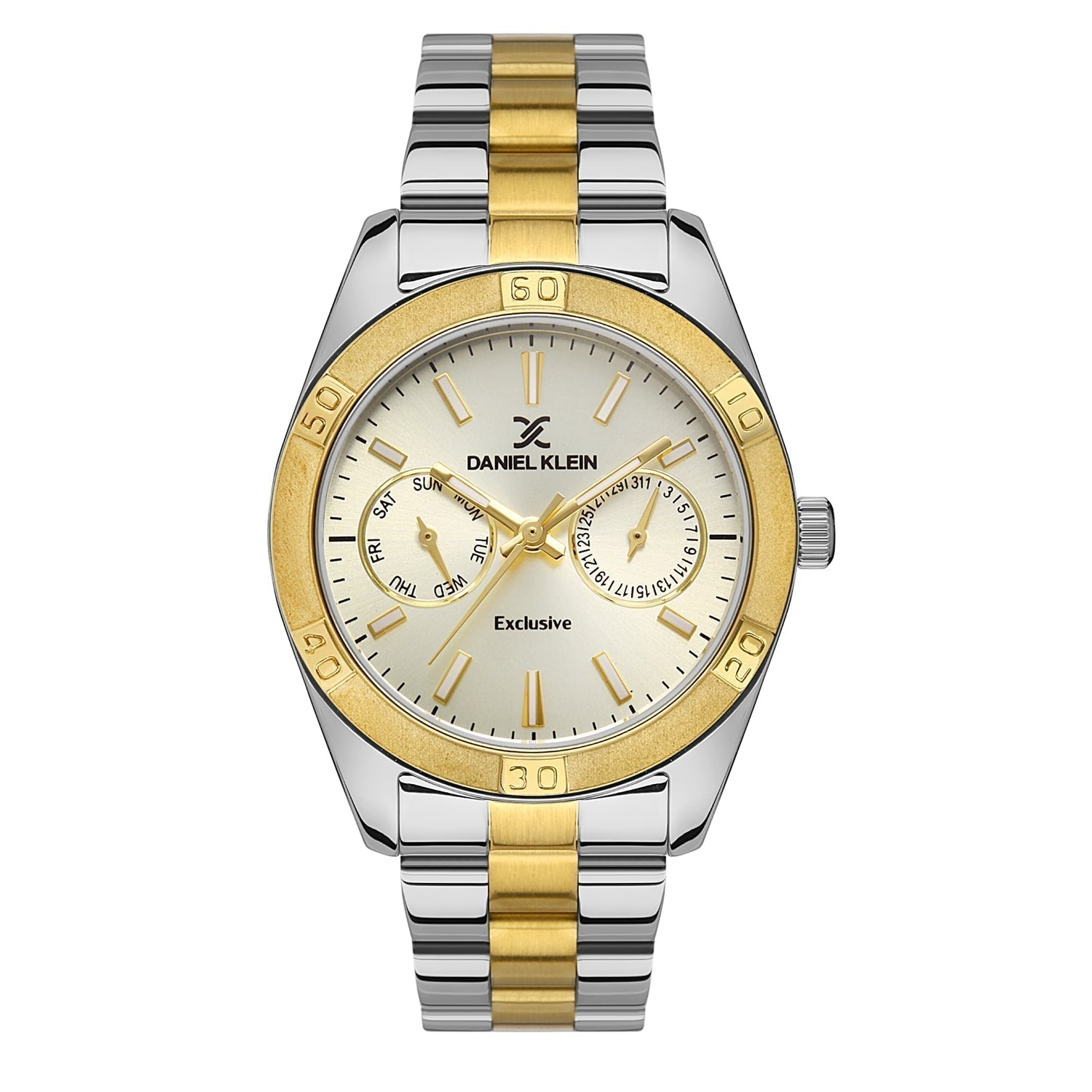Daniel Klein Exclusive Multifunction Champagne Dian Two Tone Watch - DK.1.13568-5 Main image