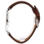 Daniel Wellington Bristol 40mm White Dial Brown Genuine Leather Men's Watch - DW00100023
