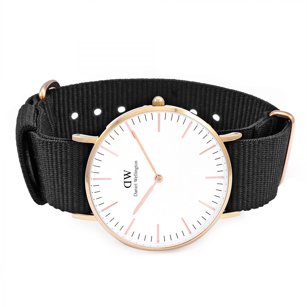 Daniel Wellington Classic Cornwall 36mm White Dial Black Gold Watch - DW00100259 Secondary image