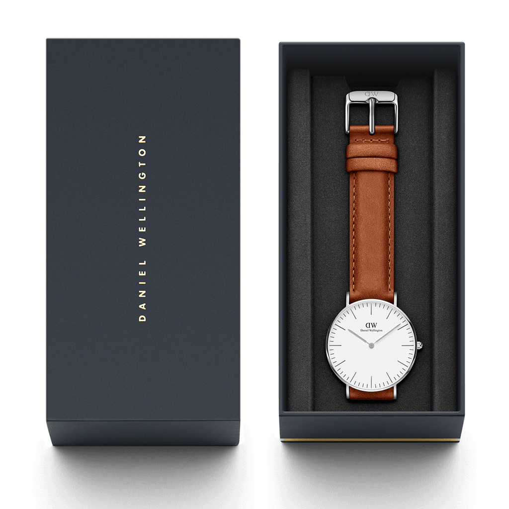 Daniel Wellington Classic Durham 36mm Women's Silver Watch DW00100112