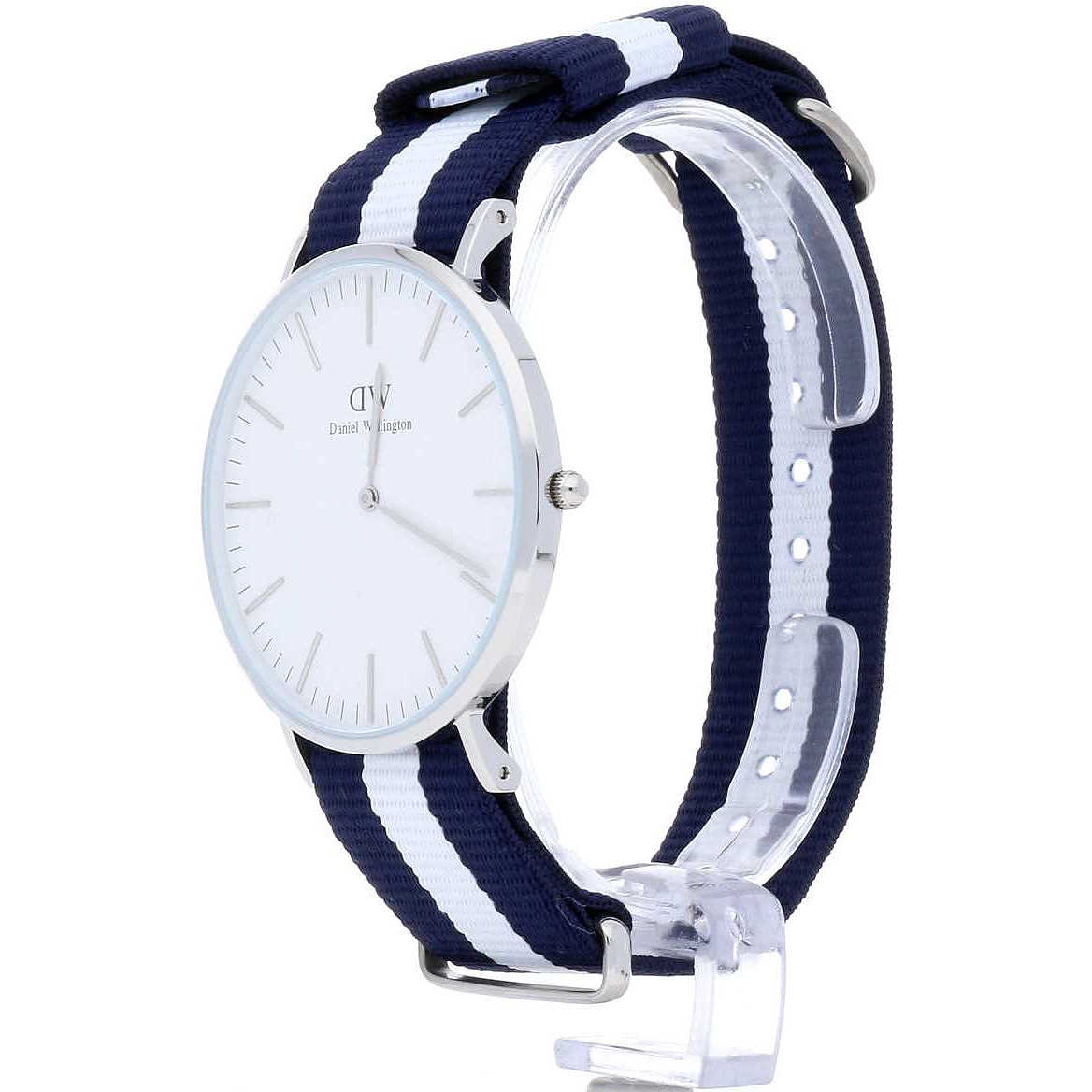 Daniel Wellington Glasgow 40mm White Dial Men's Silver Watch - DW00100018 Secondary image