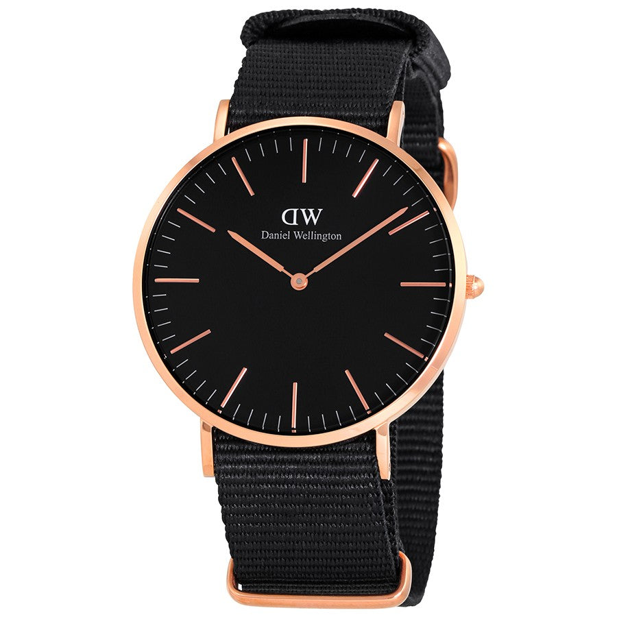 Daniel Wellington Cornwall 40mm Black Men's Gold Watch - DW00100148 Main image
