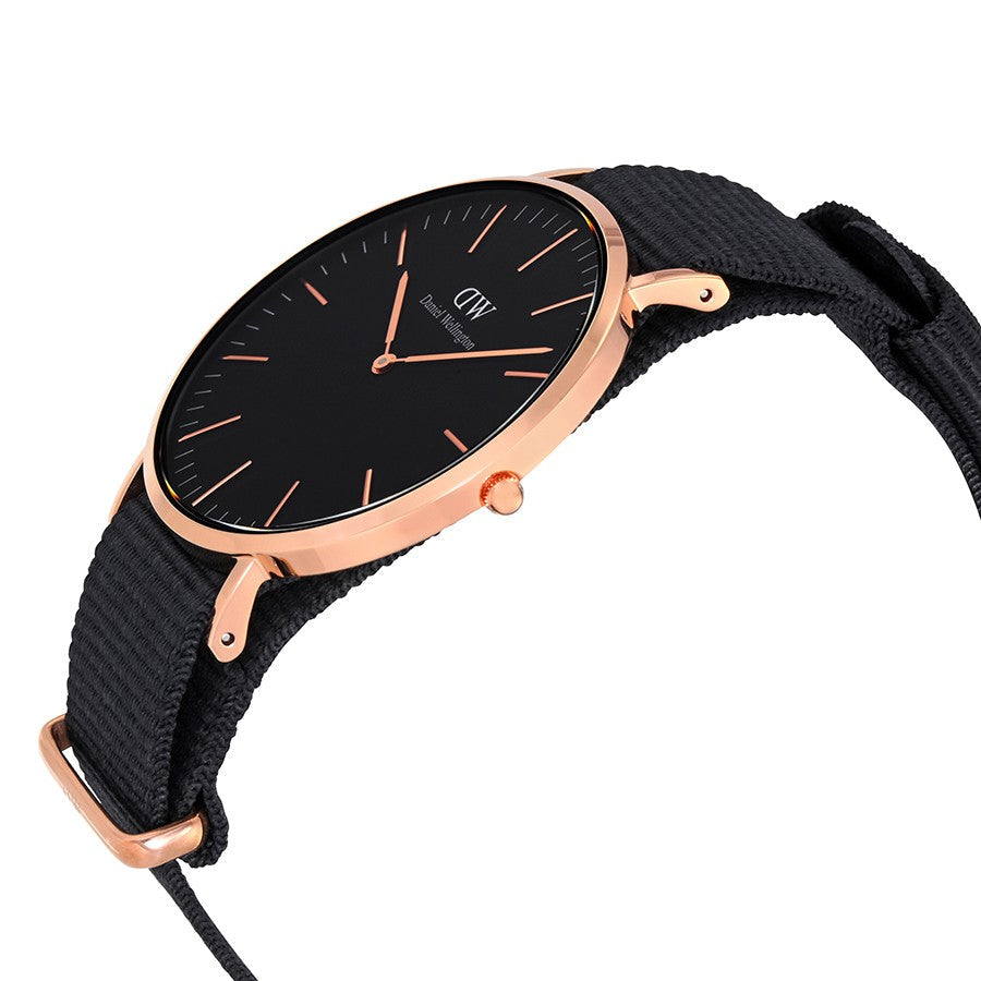 Daniel Wellington Cornwall 40mm Black Men's Gold Watch - DW00100148 Secondary image