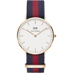 Daniel Wellington Oxford 36mm White Dial Nato Strap Gold Watch - DW00100029