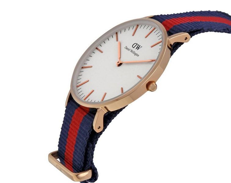 Daniel Wellington Oxford 36mm White Dial Nato Strap Gold Watch - DW00100029 Secundaire afbeelding