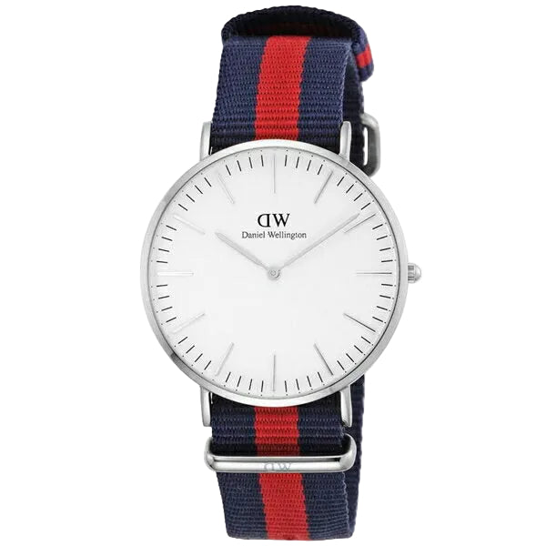 Daniel Wellington Oxford 40mm White Dial Men's Silver Watch - DW00100015 Main image