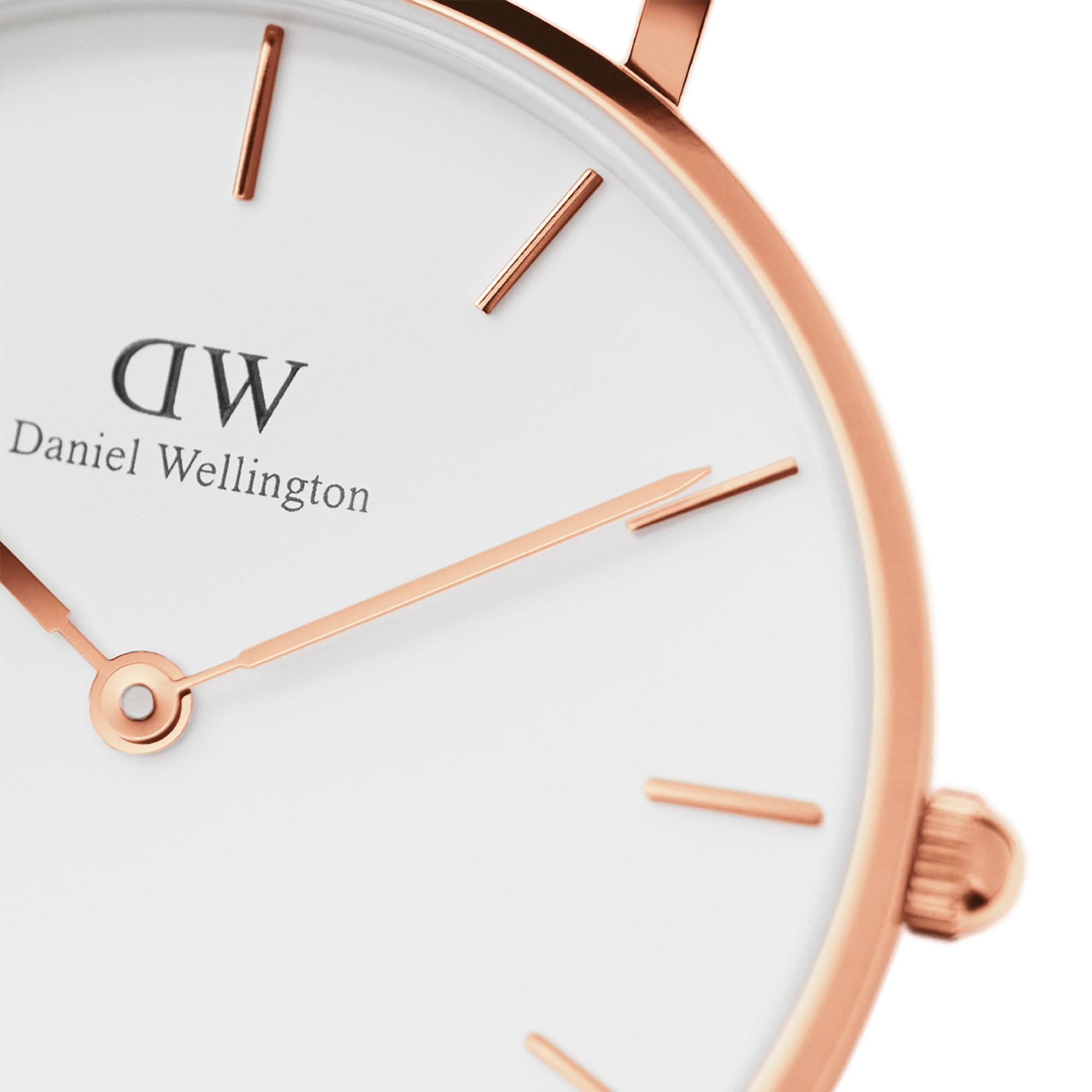 Daniel Wellington Petite York 32mm White Dial Dark Brown Genuine Leather Gold Watch - DW00100232 Secundaire afbeelding