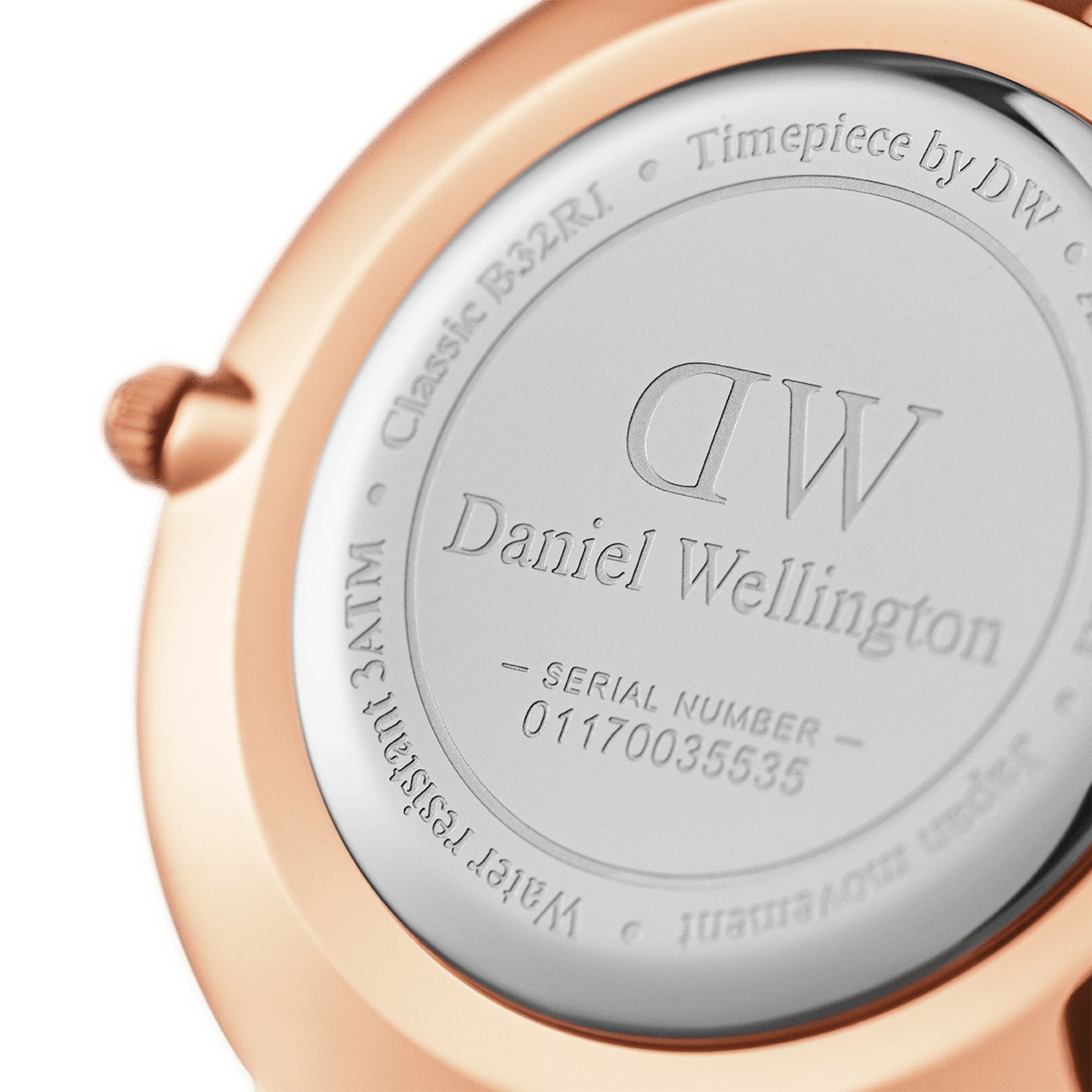 Daniel Wellington Petite York 32mm White Dial Dark Brown Genuine Leather Gold Watch - DW00100232
