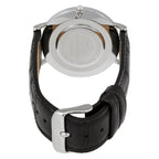 Daniel Wellington Reading 36mm White Dial Black Genuine Leather Silver Watch - DW00100058