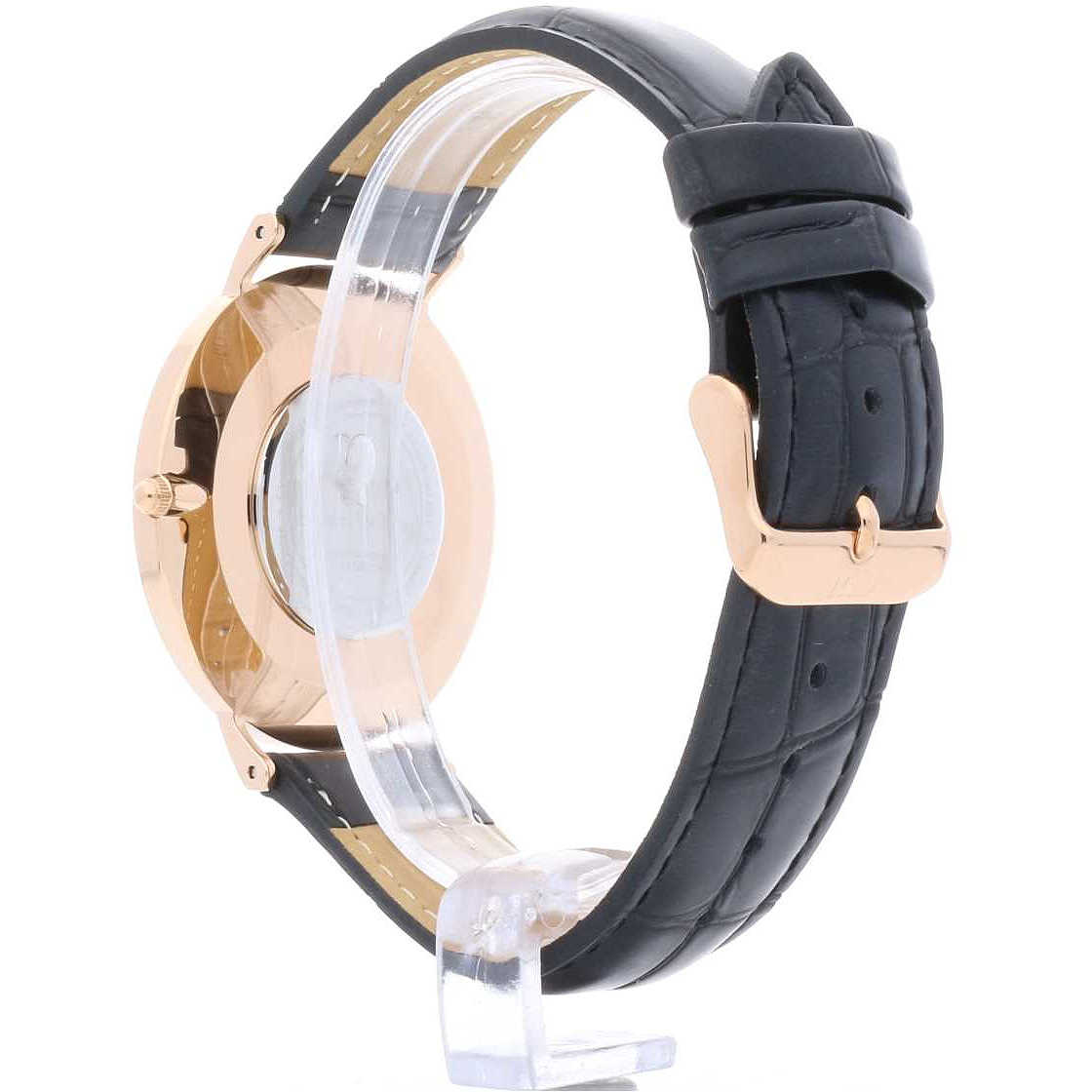 Daniel Wellington Reading 40mm Black Dial Genuine Leather Men's Gold Watch - DW00100129 Secondary image