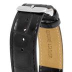 Daniel Wellington Reading 40mm White Dial Black Genuine Leather Men's Watch - DW00100028