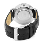 Daniel Wellington Reading 40mm White Dial Black Genuine Leather Men's Watch - DW00100028