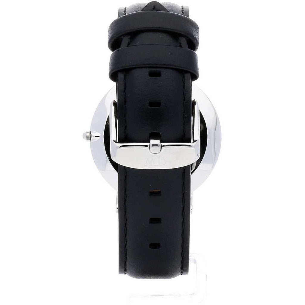 Daniel Wellington Sheffield 36mm Black Dial Black Leather Silver Watch - DW00100145