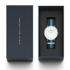 Daniel Wellington Warwick 40mm White Dial Men's Silver Watch - DW00100019