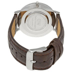 Daniel Wellington York 36mm Black Dial Genuine Leather Silver Watch - DW00100146