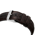 Daniel Wellington York 40mm Black Dial Genuine Leather Men's Silver Watch - DW00100134