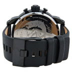Diesel Big Daddy Chronograph Iridescent Dial Black Leather Men's Watch DZ7257