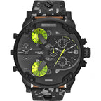Diesel Big Daddy Camoflauge Genuine Leather GMT Men's Watch DZ7311