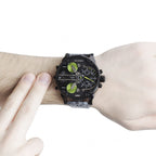 Diesel Big Daddy Camoflauge Genuine Leather GMT Men's Watch DZ7311