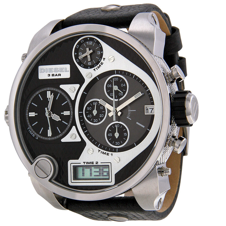 Diesel SBA Analog-Digital Display Leather Chronograph Men's Watch DZ7125 Main image