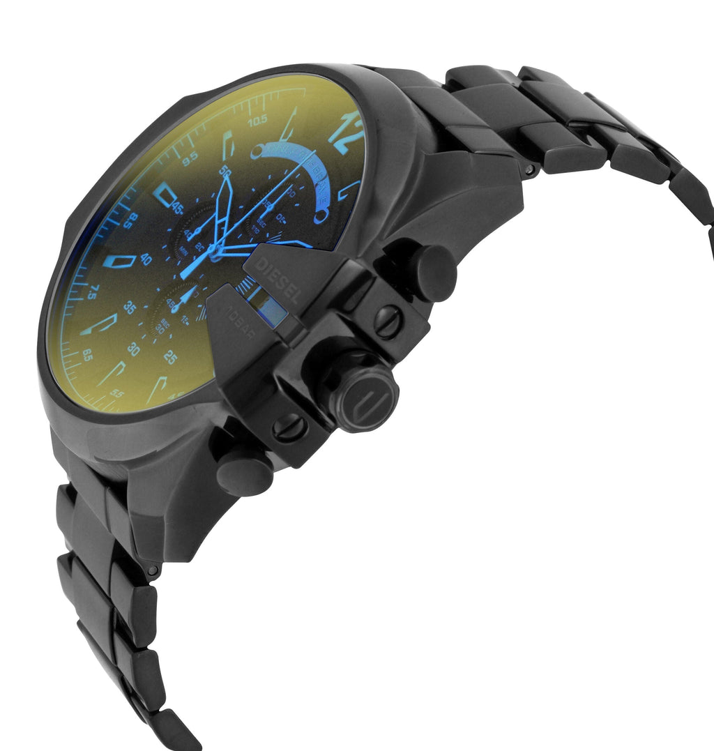 Diesel Mega Chief Black Ion-plated Stainless Steel Men's Watch DZ4318
