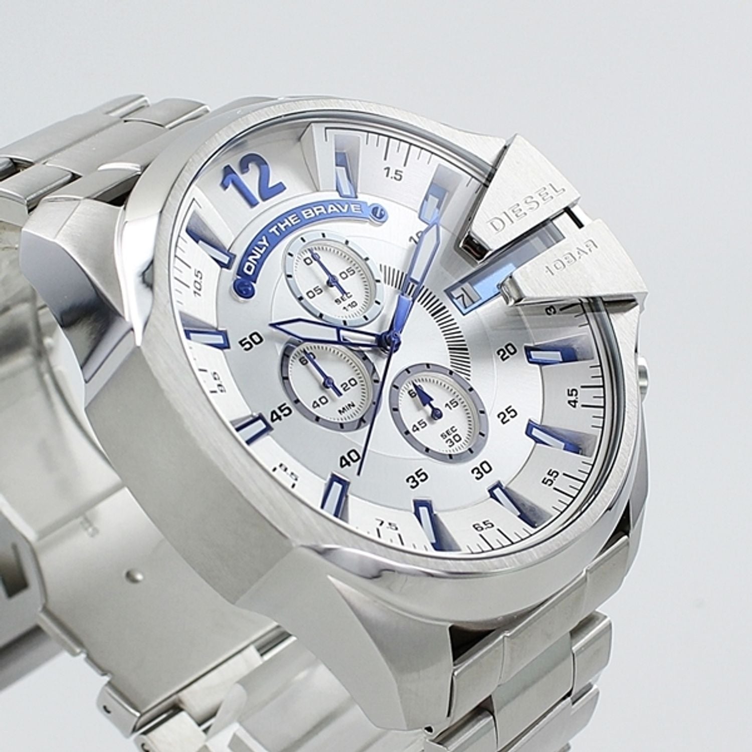 Diesel Mega Chief Chrono All Silver Men's Watch DZ4477 Secondary image