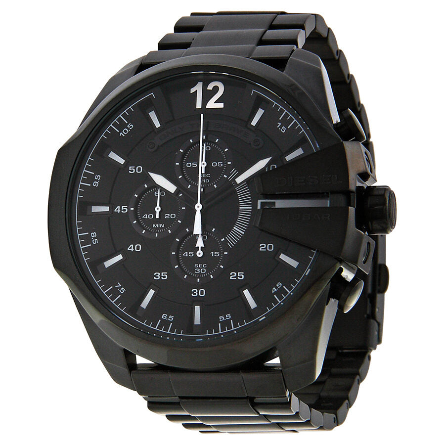Diesel Mega Chief Chronograph All Black Men's Watch DZ4283 Main image
