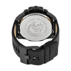 Diesel Mega Chief Chronograph Black Dial Genuine Leather Men's Watch DZ4323